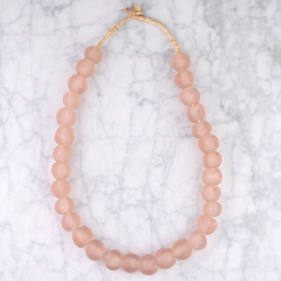 Large Pink Recycled Beads